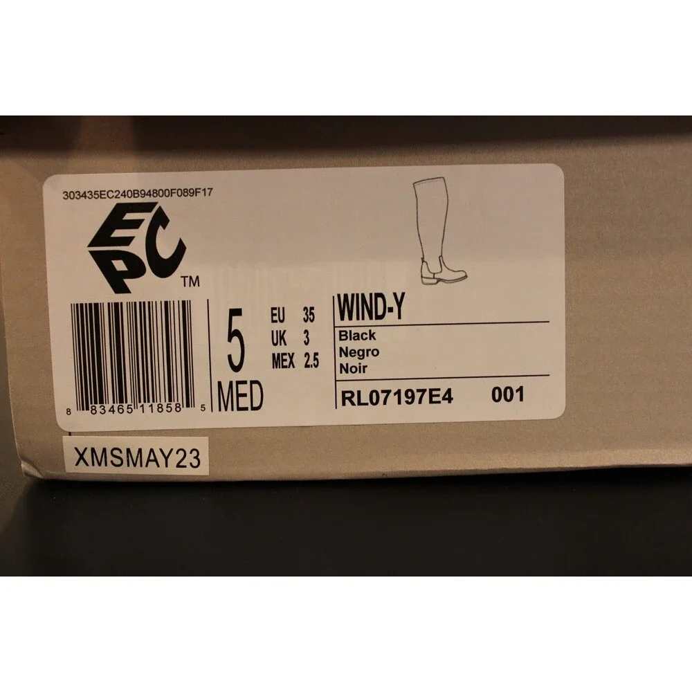 Kenneth Cole Reaction WIND-Y Boots Womens 5 Black Over The Knee Faux Suede NIB